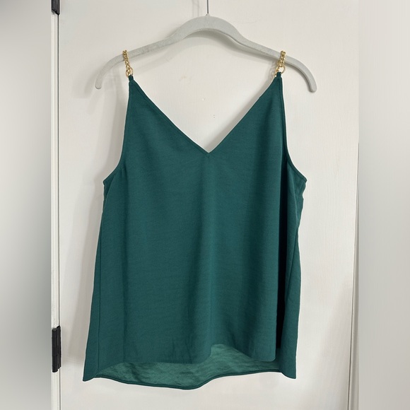 express green downtown cami with gold chain strap sleeve - Picture 4 of 4